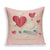 Coussin Coeur Personnalisé Texte | Housse Déco