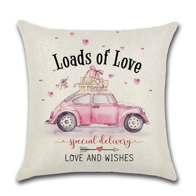 Coussin Coeur pour Mariage | Housse Déco