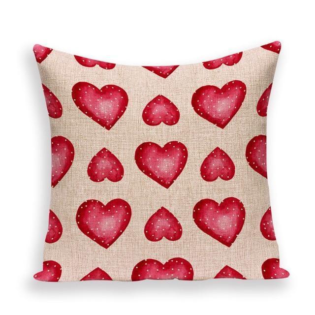 Coussin Coeur Rouge Personnalisé | Housse Déco