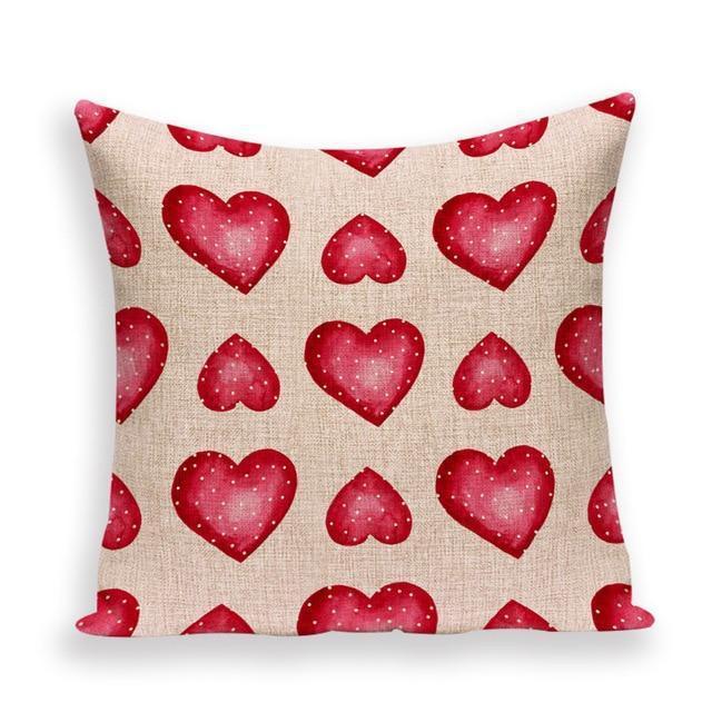 Coussin Coeur Rouge Personnalisé | Housse Déco