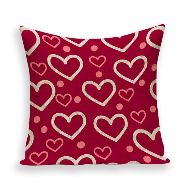 Coussin Coeur Rouge | Housse Déco