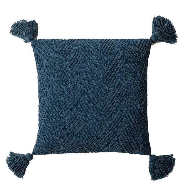 Coussin Coton Bleu | Housse Déco