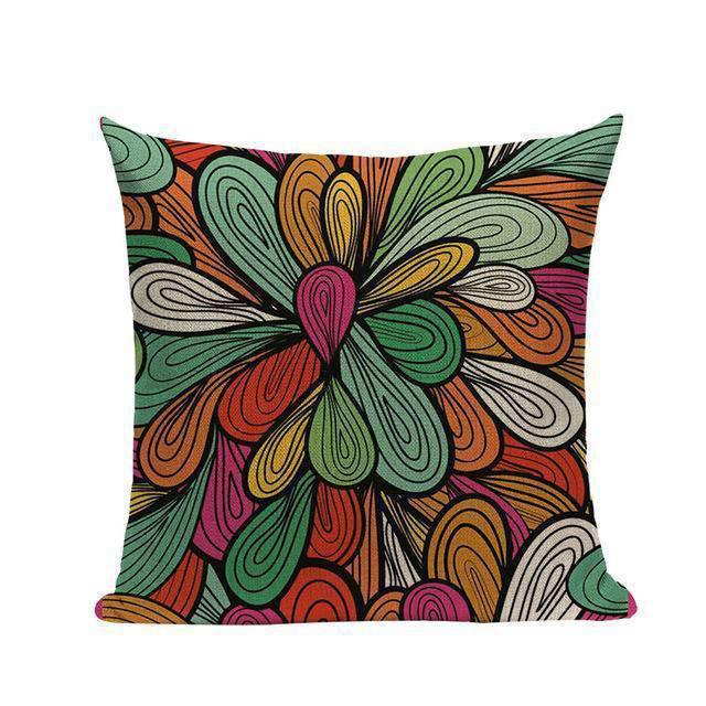 Coussin de Sol Géométrique | Housse Déco