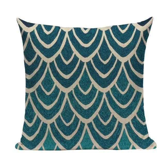 Coussin Déco Bleu Pétrole | Housse Déco