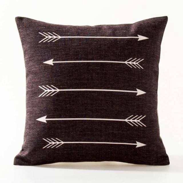 Coussin Déco Graphique Noir et Blanc | Housse Déco