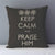 Coussin Déco Keep Calm | Housse Déco