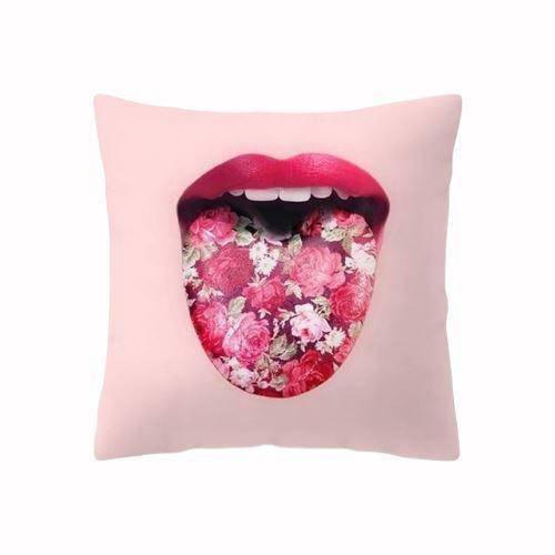 Coussin Déco Langue | Housse Déco