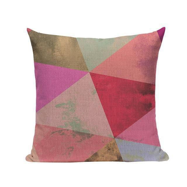 Coussin Déco Rouge et Gris | Housse Déco