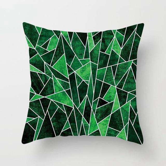 Coussin Déco Vert Noir | Housse Déco