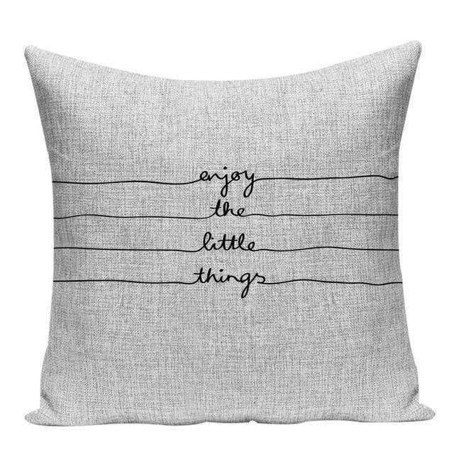Coussin Decoratif Phrase | Housse Déco