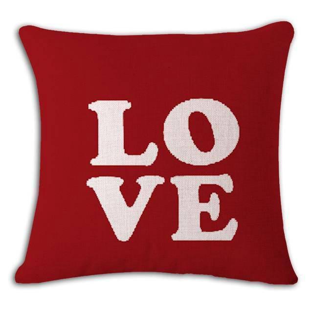 Coussin Décoratif Rouge | Housse Déco