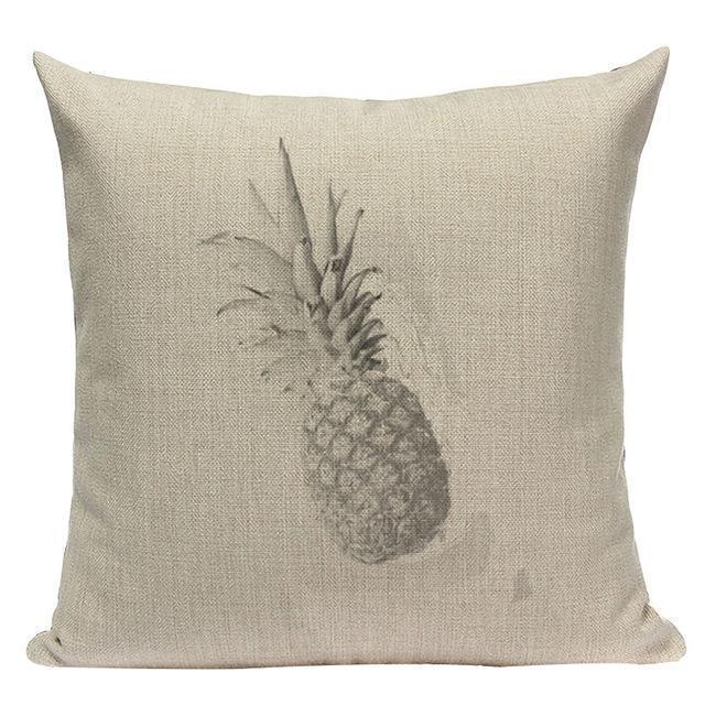 Coussin Dessin Ananas | Housse Déco