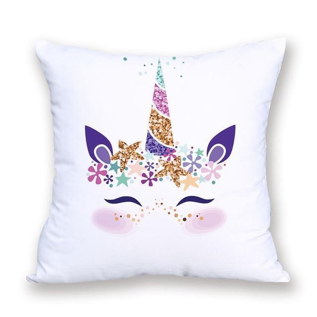 Coussin Doux Licorne | Housse Déco
