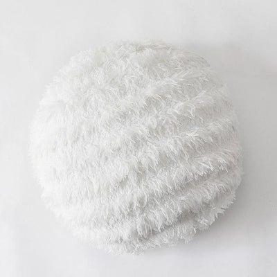 Coussin en fausse Fourrure Blanc | Housse Déco