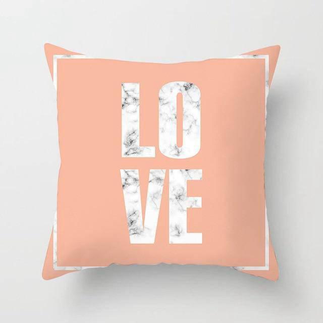 Coussin en lin avec Texte | Housse Déco