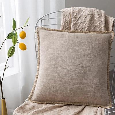 Coussin en lin Beige | Housse Déco