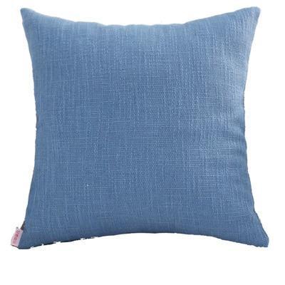 Coussin en Lin Bleu | Housse Déco