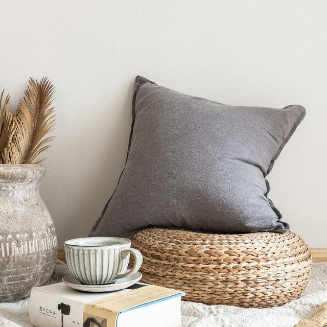 Coussin en lin Gris | Housse Déco
