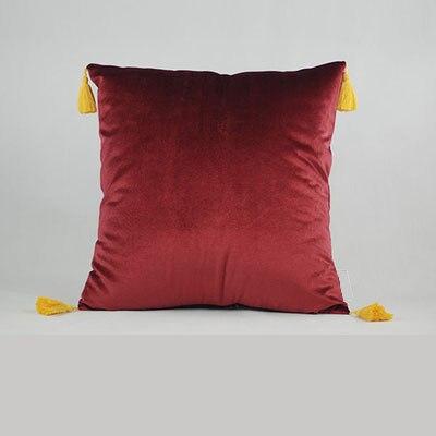 Coussin en Velours Rouge | Housse Déco