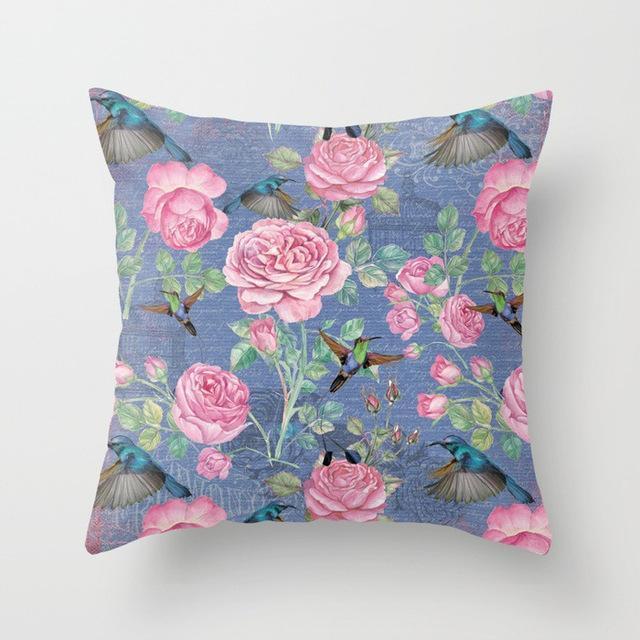 Coussin Fleur Maison | Housse Déco