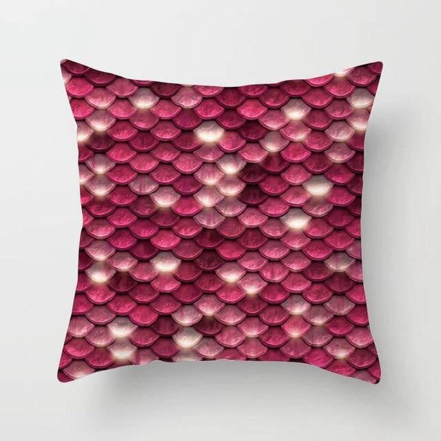 Coussin Geometrique Rouge | Housse Déco