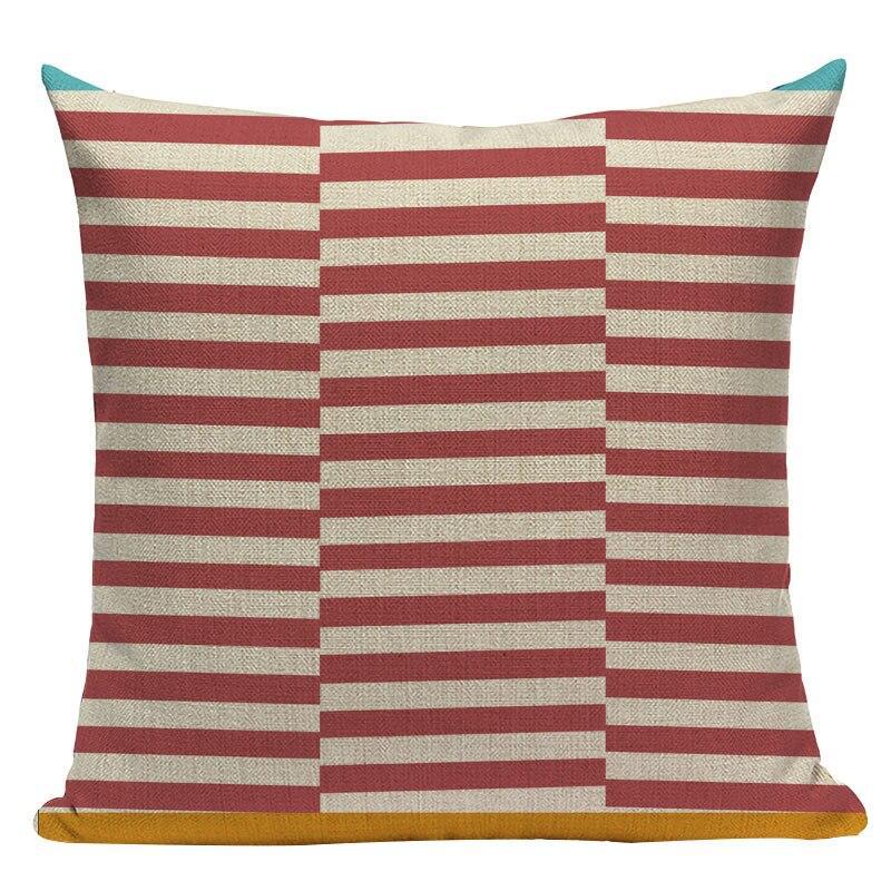 Coussin Graphique Rouge | Housse Déco