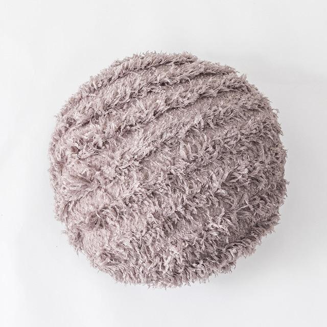 Coussin Gris Fourrure | Housse Déco