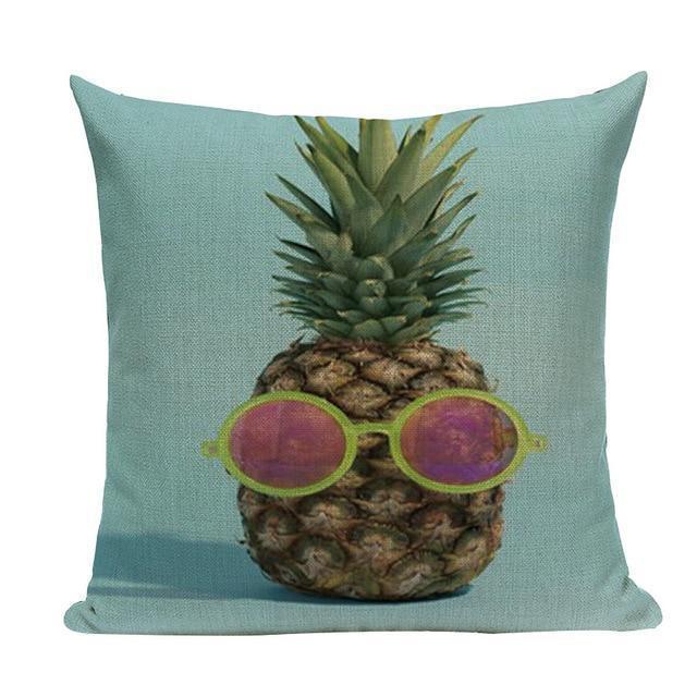 Coussin Imprimé Ananas | Housse Déco