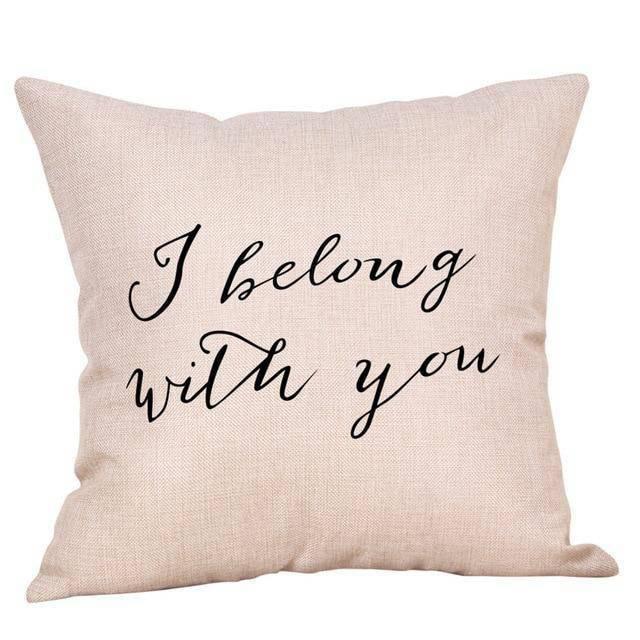 Coussin Imprimé Citation | Housse Déco