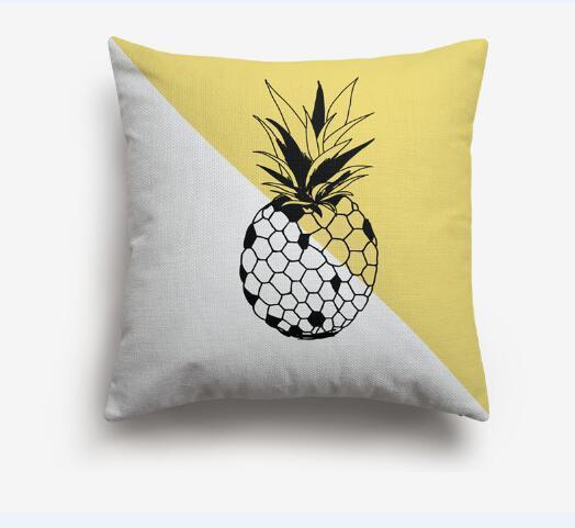 Coussin Jaune Ananas | Housse Déco