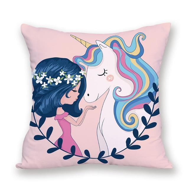 Coussin la Licorne | Housse Déco