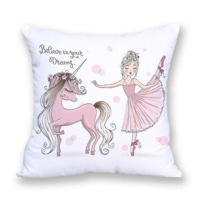 Coussin Licorne Couture | Housse Déco