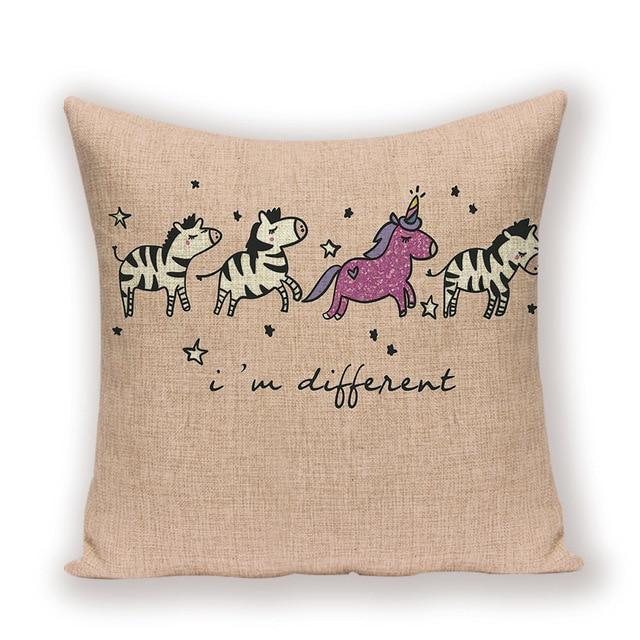 Coussin Licorne Crochet | Housse Déco