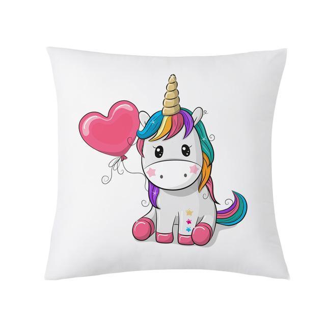 Coussin Licorne Kawaii | Housse Déco