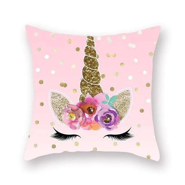 Coussin Licorne Paillette | Housse Déco
