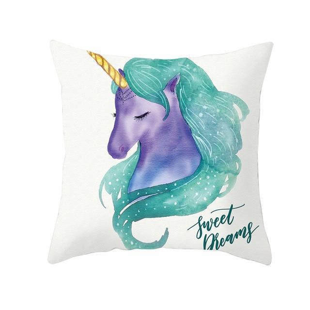 Coussin Licorne Pastel | Housse Déco