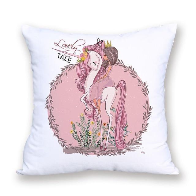 Coussin Licorne Tout Doux | Housse Déco