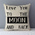 Coussin Love You to The Moon and Back | Housse Déco