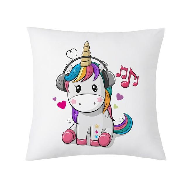 Coussin Mignon Licorne | Housse Déco