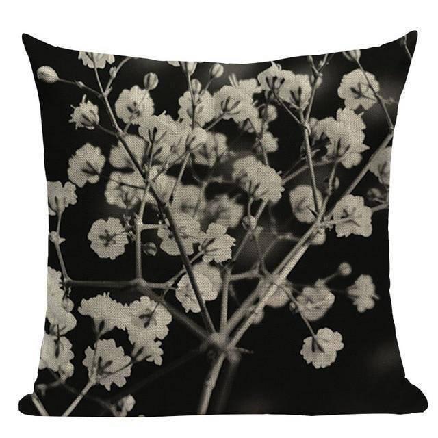 Coussin Motif Fleur | Housse Déco