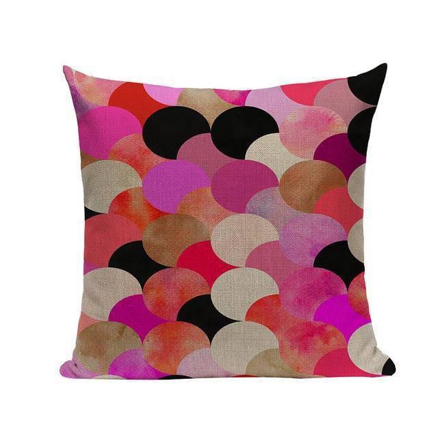 Coussin Motif Geometrique pas Cher | Housse Déco