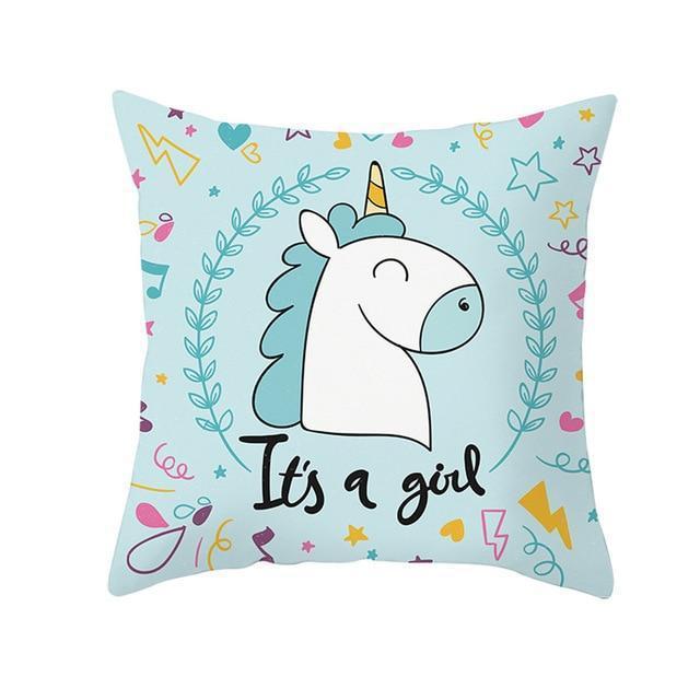 Coussin Naissance Fille | Housse Déco