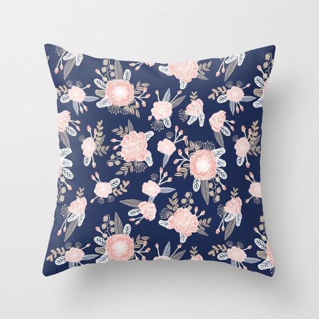 Coussin Patchwork Fleur | Housse Déco