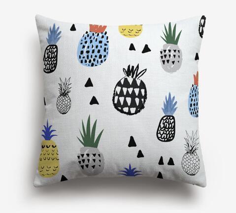 Coussin Peluche Joyeux Ananas | Housse Déco