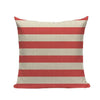 Coussin Rayure Rouge | Housse Déco