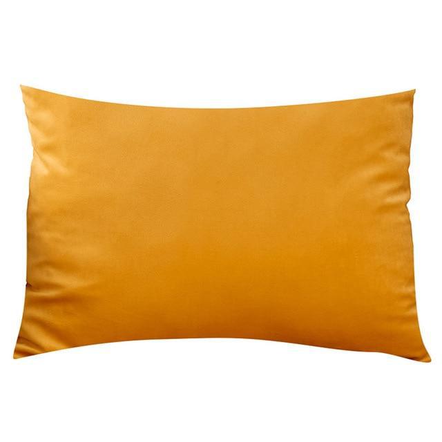 Coussin Rectangulaire Jaune Moutarde | Housse Déco