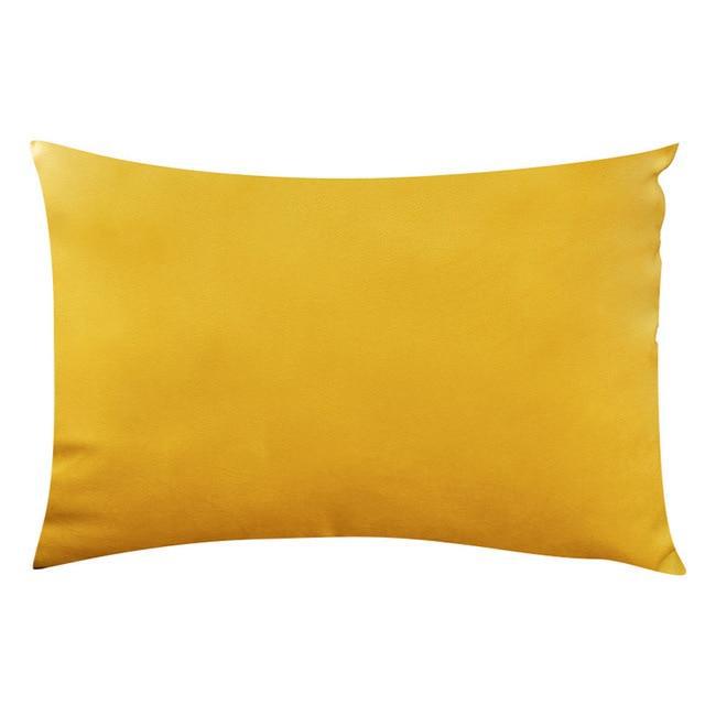 Coussin Rectangulaire Jaune | Housse Déco