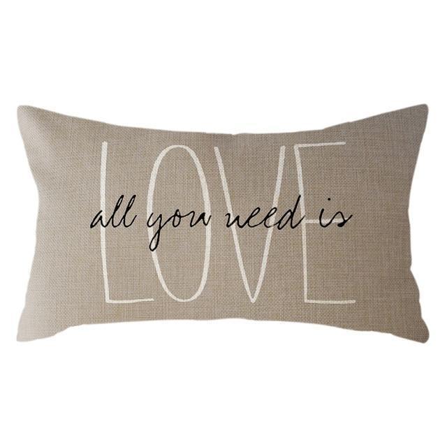 Coussin Rectangulaire Love | Housse Déco