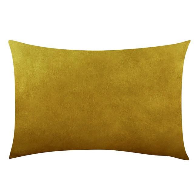 Coussin Rectangulaire Ocre | Housse Déco
