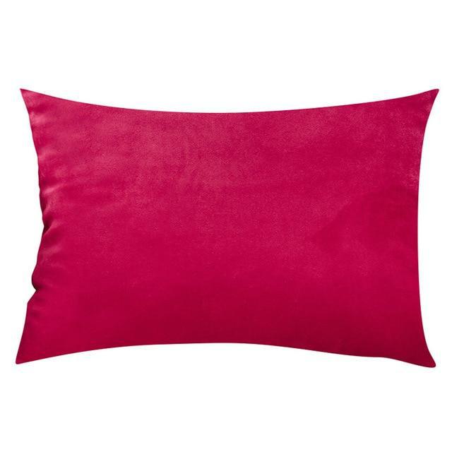 Coussin Rectangulaire Rose Fushia | Housse Déco